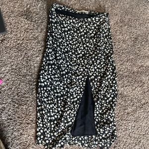 Abercrombie and Fitch Slit Maxi Skirt Floral